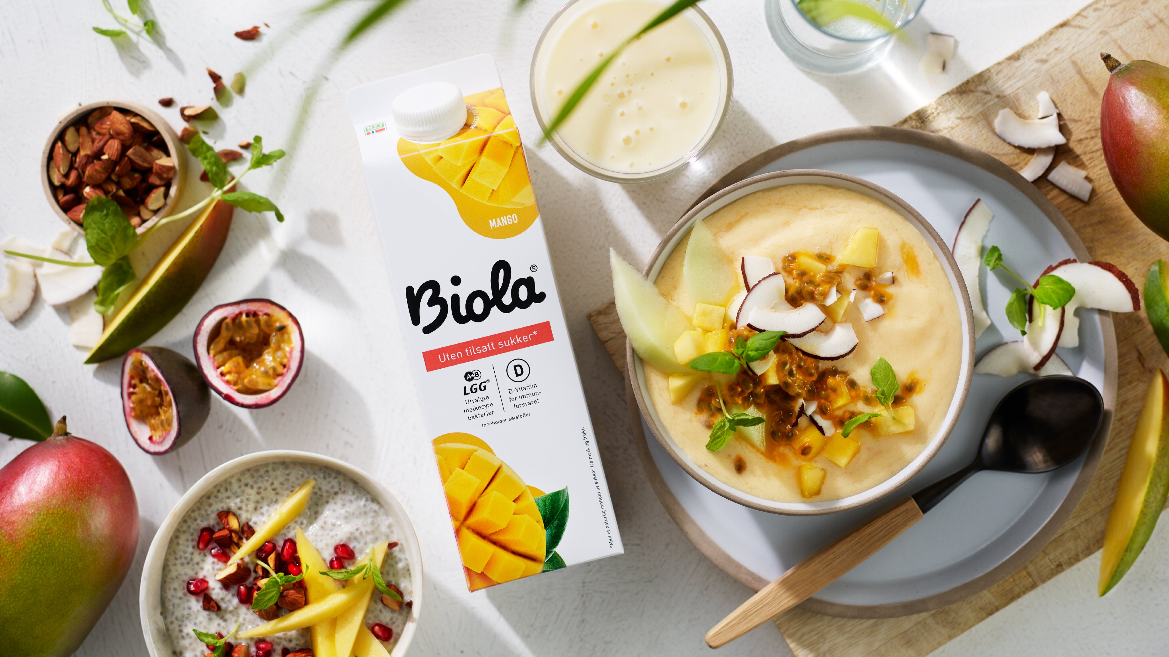 Oppskrifter på smoothie bowls